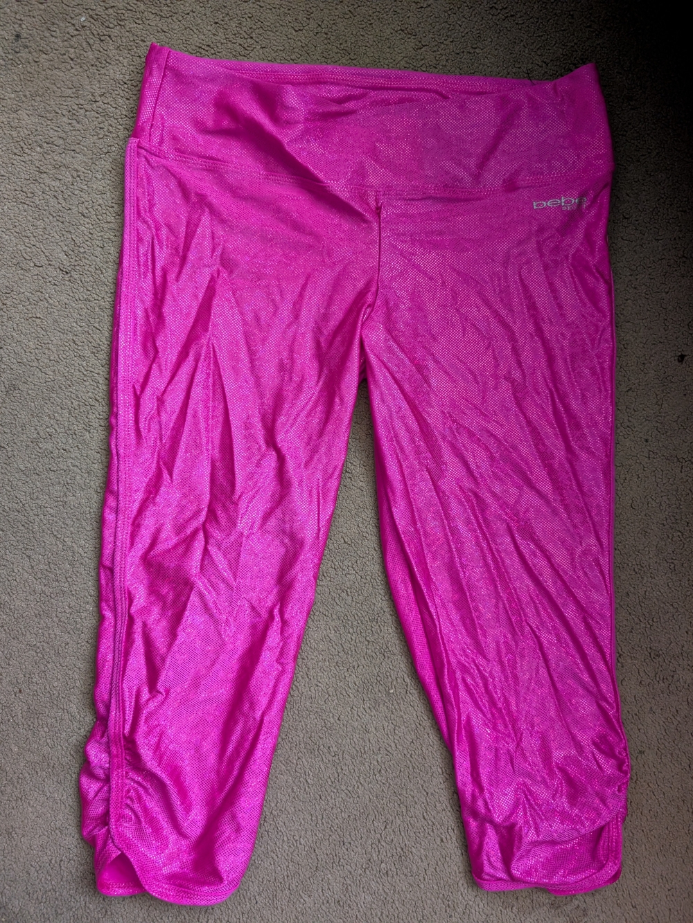 bebe Hot Pink Capri Leggings